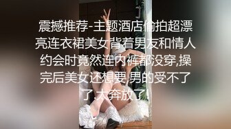 震撼推荐-主题酒店偷拍超漂亮连衣裙美女背着男友和情人约会时竟然连内裤都没穿,操完后美女还想要,男的受不了了.太奔放了!